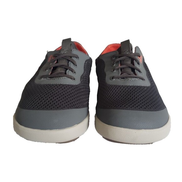 OluKai Moku Pae Boat Shoes Men\'s Size 9 Gray/Orange Quick-Dry Mesh main image 9